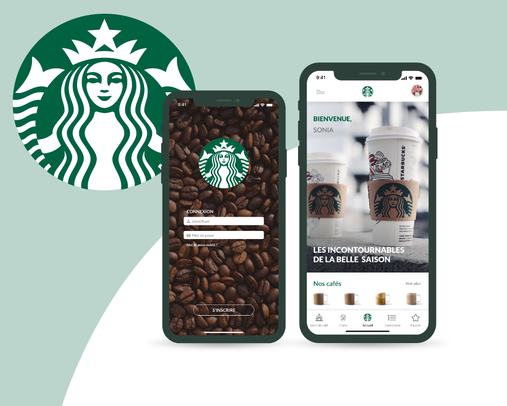 Starbucks mobile ui webdesign by marianne pascal