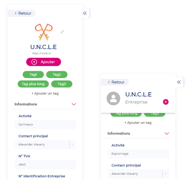 Entreprise Marianne Pascal UX Design UI Mask