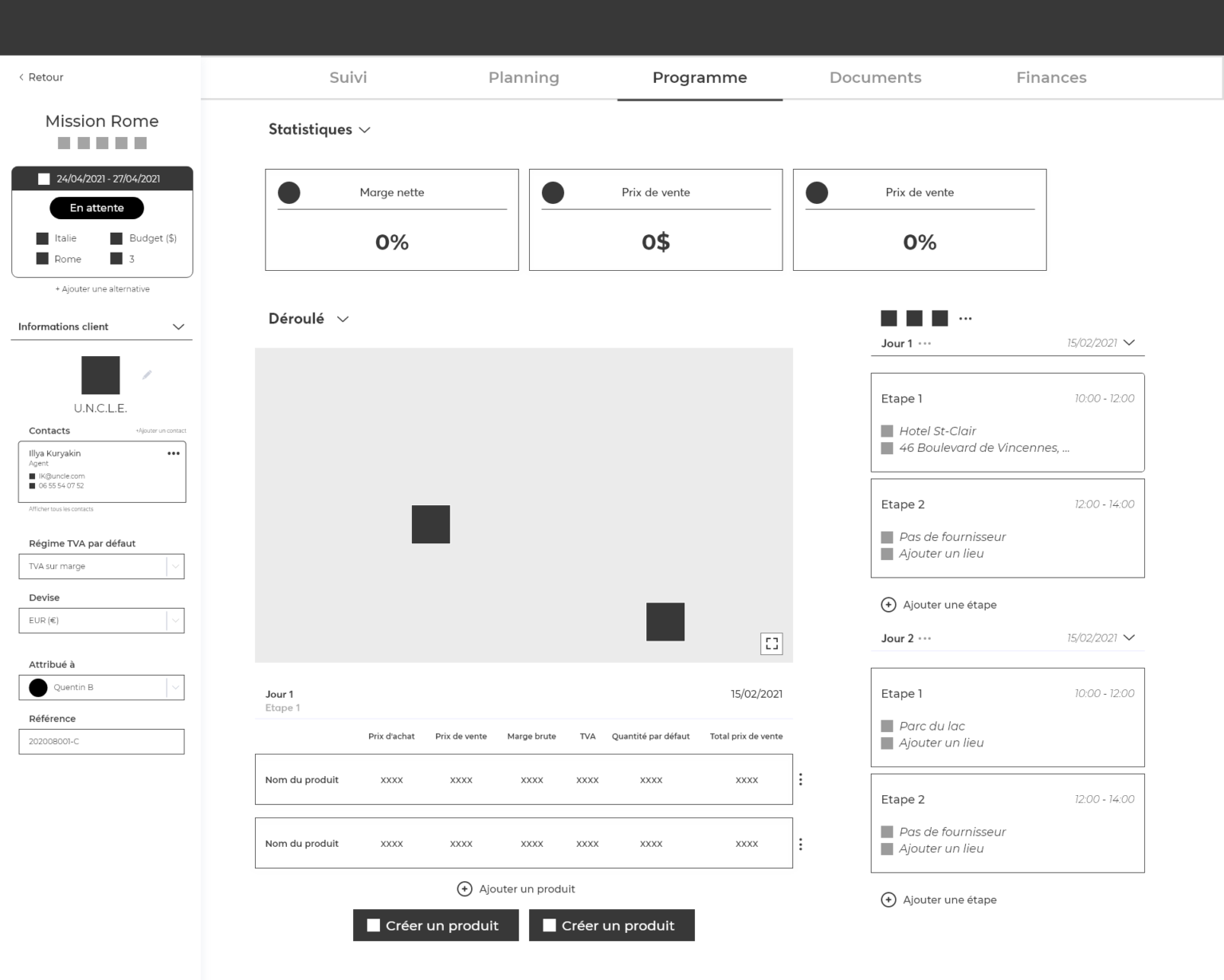 Wireframe carte pascal marianne