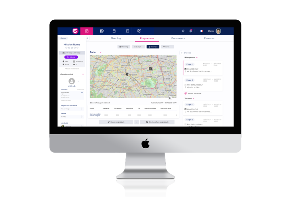 Mockup pascal marianne ui ux webdesign design vue carte