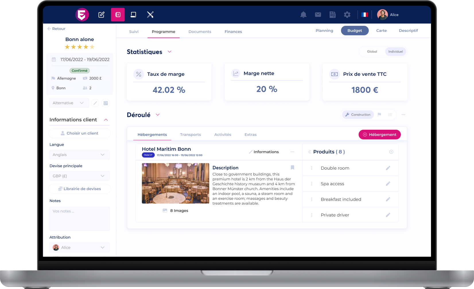 project builder ui mockup pascal marianne ux design paris